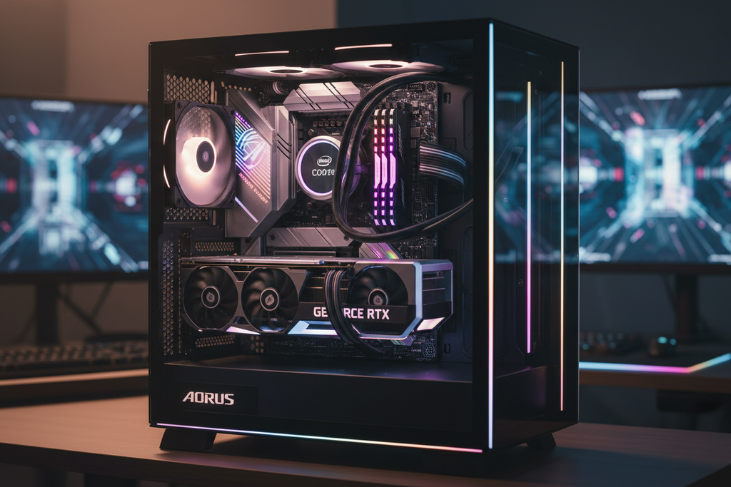 Gigabyte Z790 AORUS Master instalada en build gaming premium