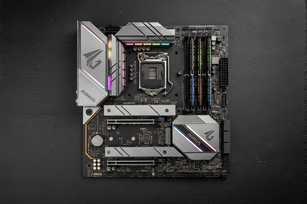 Gigabyte Z790 AORUS Master vista superior AORUS design