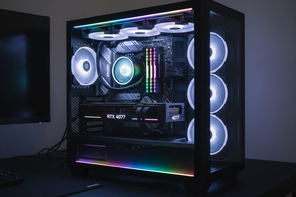 MSI MAG B650 Tomahawk instalada en build Ryzen 7 RTX 4070