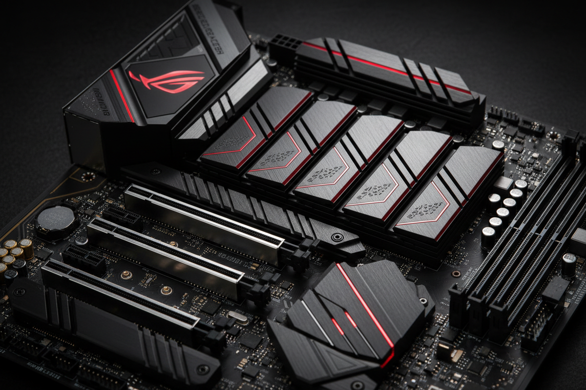 ASUS ROG Crosshair X670E Hero macro M.2 ROG Armor dual PCIe 5.0