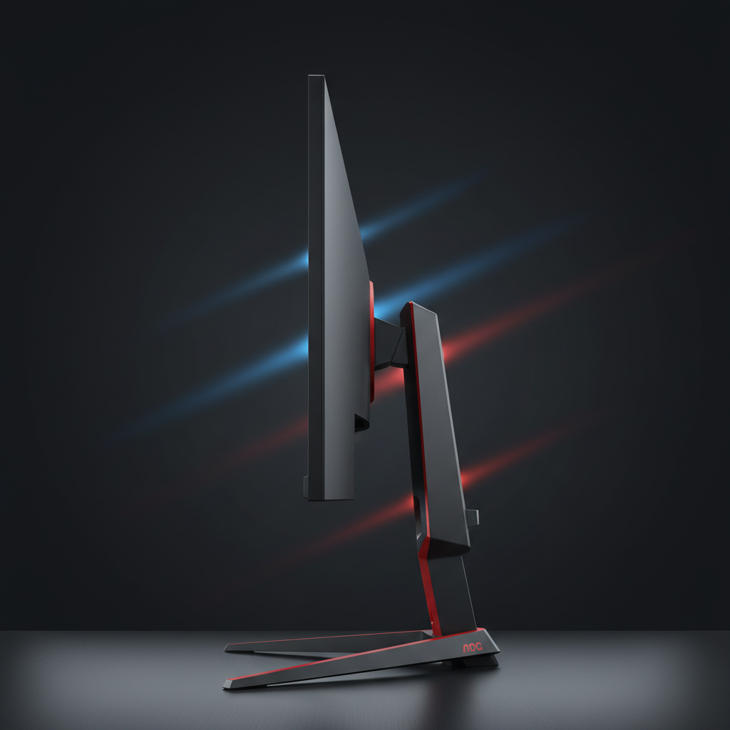 Monitor AOC 24G2 perfil lateral
