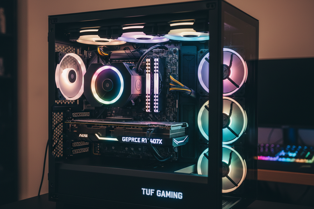 ASUS TUF Gaming Z790-Plus instalada en build i7 RTX 4070