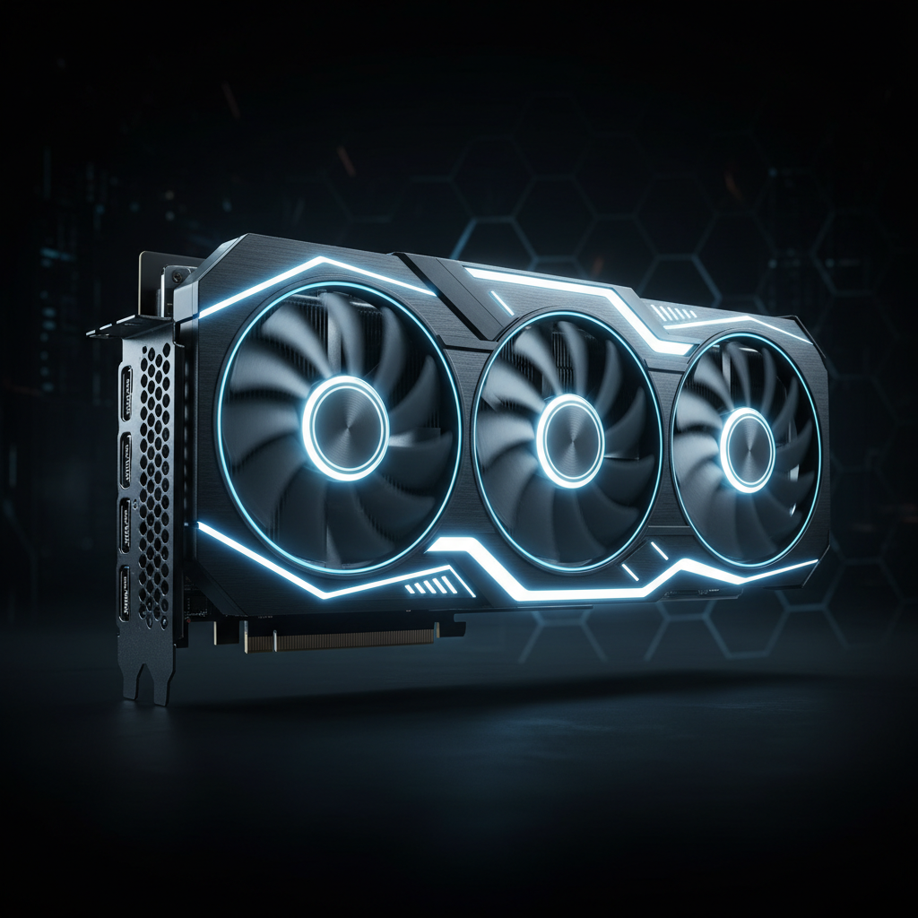 GPU RTX Ultra 16GB con tres ventiladores RGB