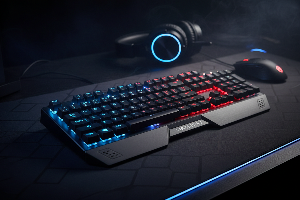 Teclado Antryx GK-960 ángulo frontal gaming