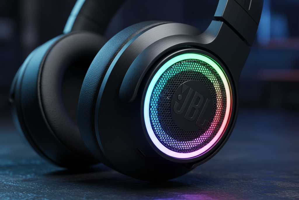JBL Quantum 910 macro ear cup RGB