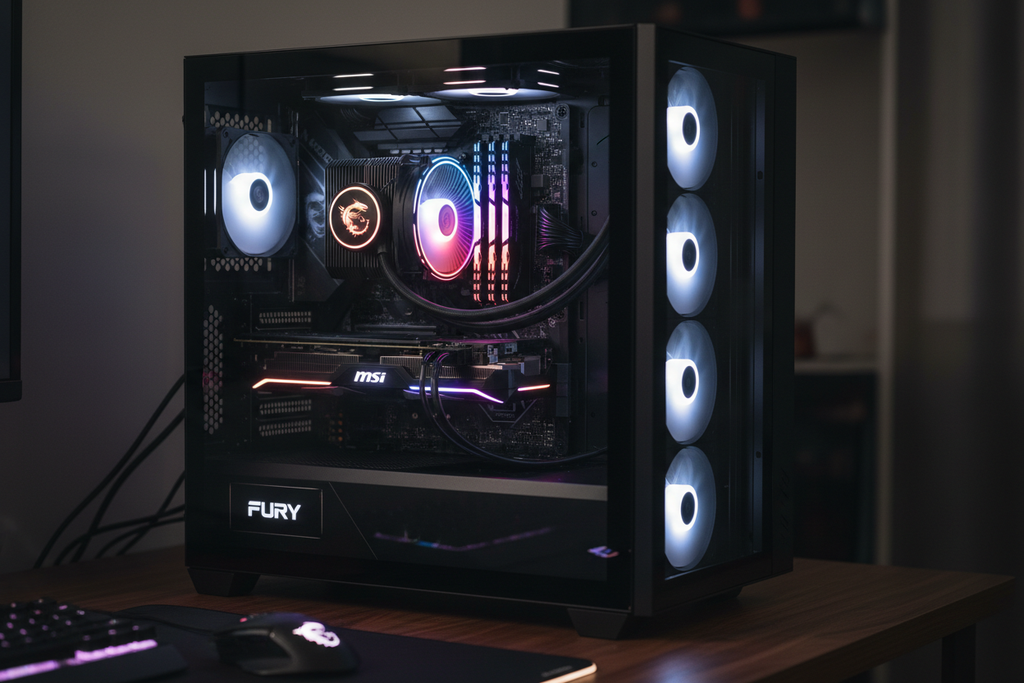 Kingston Fury Beast RGB DDR5 instalada en build MSI