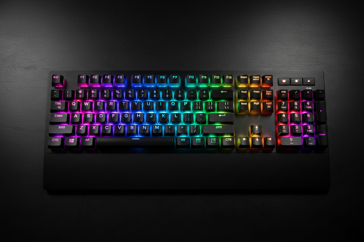 Teclado Antryx GK-960 vista superior RGB