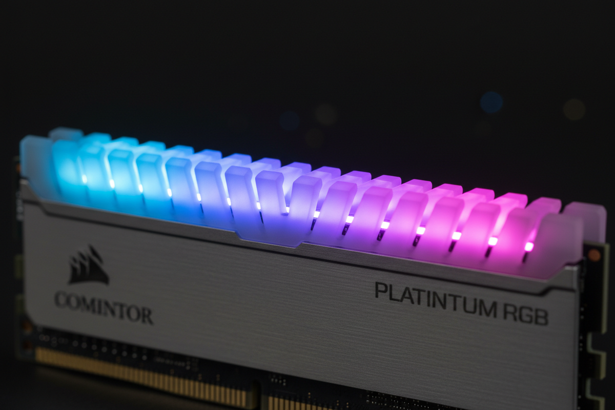 Corsair Dominator Platinum RGB DDR5 macro difusor PSHF LEDs