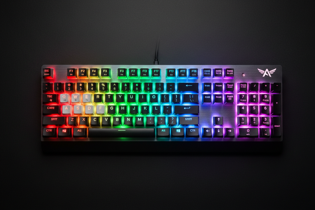 Teclado Antryx TKL RGB vista superior