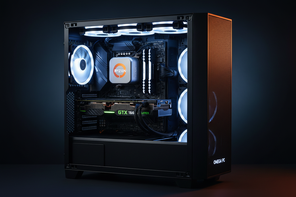 Torre Gaming Ryzen 5 5600 + GTX 1660 Super