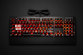 Teclado Antryx Raptor K550 vista superior RGB rojo