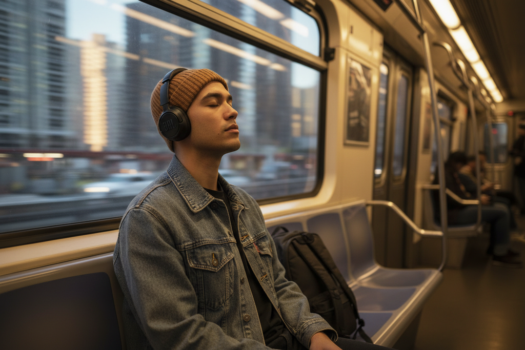 JBL Live 770NC lifestyle metro ANC urbano