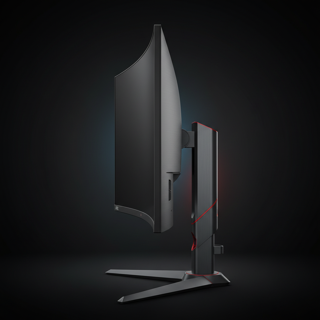 Monitor AOC 32 165Hz perfil lateral