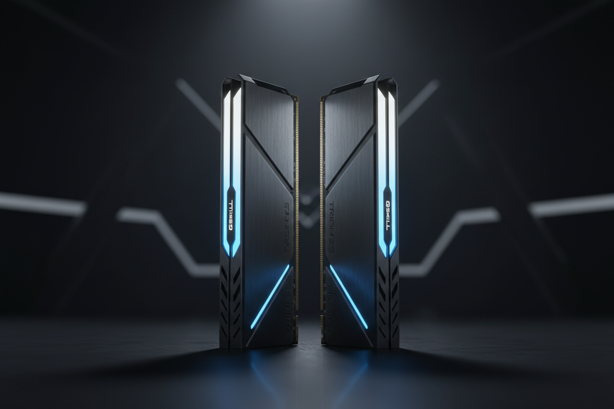 G.Skill Trident Z5 RGB DDR5 sticks de pie dual zone RGB