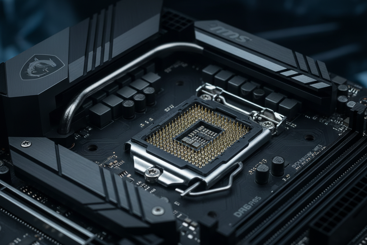 MSI MAG B650 Tomahawk macro socket AM5 VRM 14 fases