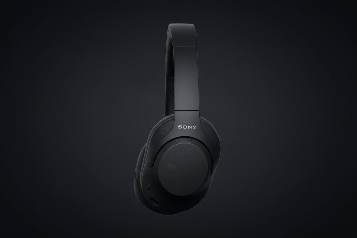 Sony WH-1000XM5 perfil lateral curva diadema