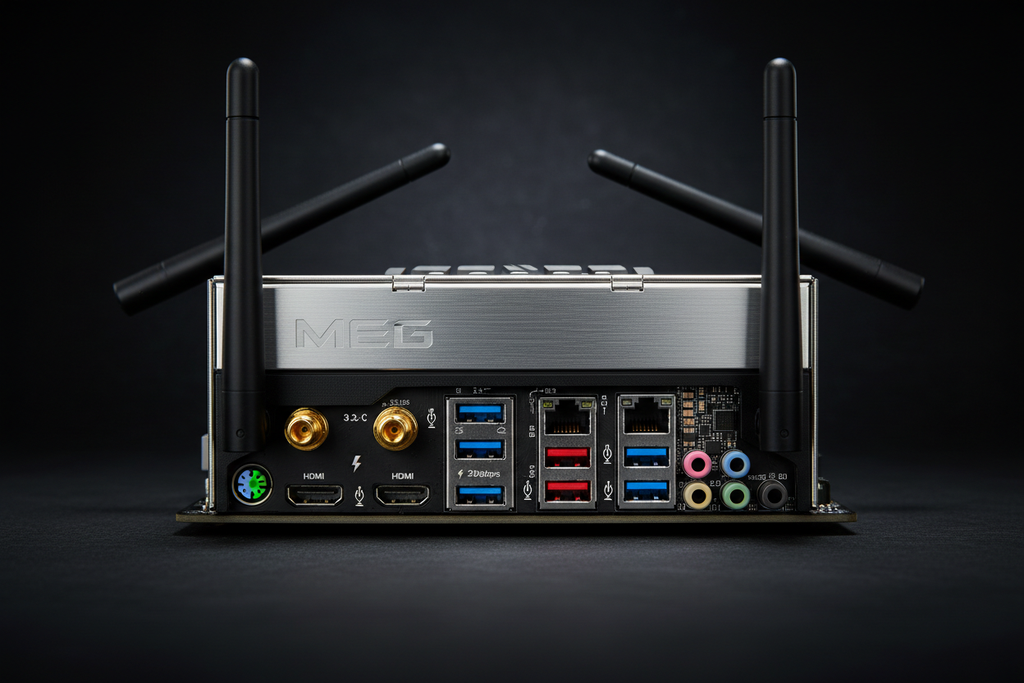 MSI MEG Z790 ACE panel trasero IO puertos