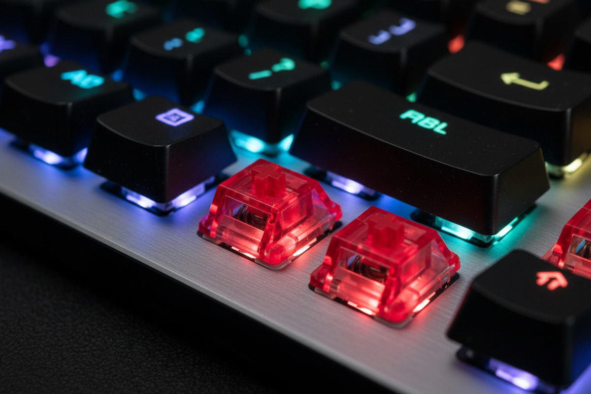 Teclado Antryx Raptor K550 macro switches Red lineales