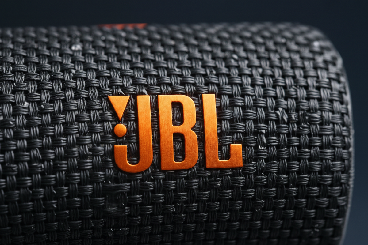 Bocina JBL Flip 7 macro textura grille