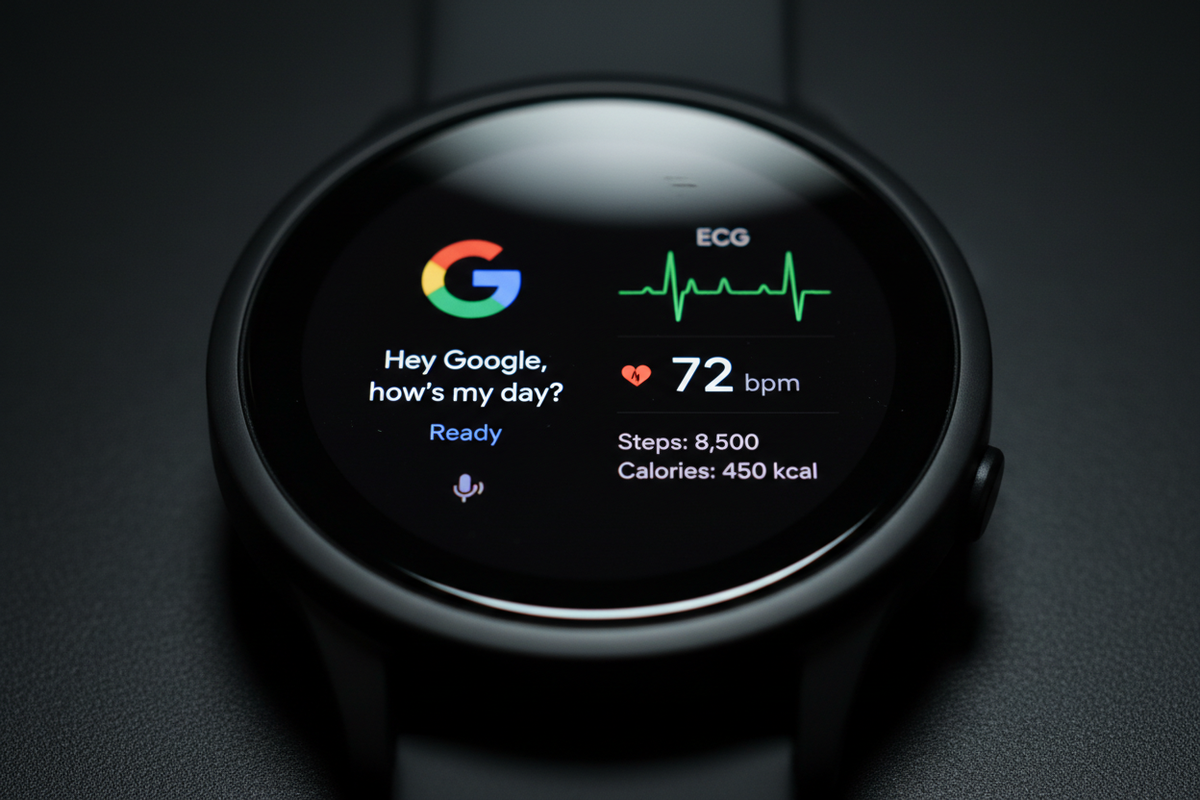 Google Pixel Watch 3 macro pantalla ECG Google Assistant