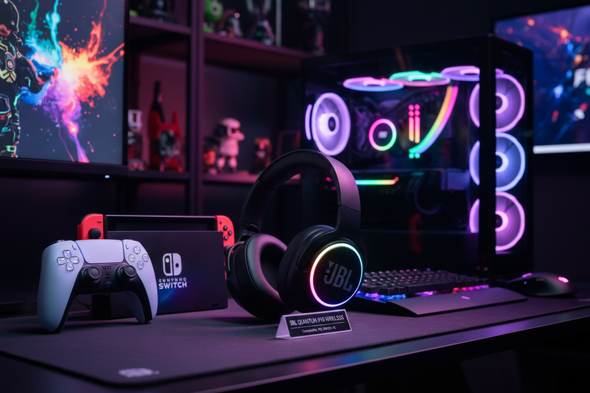 JBL Quantum 910 compatibilidad PS5 Switch PC